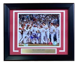 Ryan Howard Signé Encadré 8x10 Philadelphia Phillies Photo Bas - £116.29 GBP