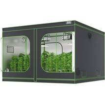 VEVOR 10x10 Grow Tent, 120&#39;&#39; x 120&#39;&#39; x 80&#39;&#39;, High Reflective 600D Mylar ... - $637.05 CAD