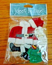 Jolee&#39;s boutique Santa Claus Suit Christmas List Boots Gift Hat Scrapbook Rare - £19.92 GBP