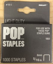 5X POP 5/16&#39;&#39; (8mm) Staples 1000 pack #100-5 (5 Packs) - £7.66 GBP