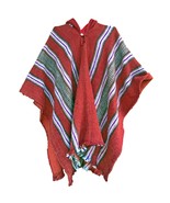 Sale! Llama Wool Mens Womans UNISEX Hooded Poncho Cape Coat Jacket Pullover - £55.90 GBP