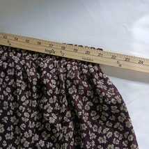 Kathie Lee Women's Brown & White Floral Skirt Measured Waist 42 image 9