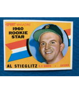 1960 TOPPS BASEBALL SPORT MAGAZINE ROOKIE STAR AL STIEGLITZ #144 (NM) - $165.66 MXN