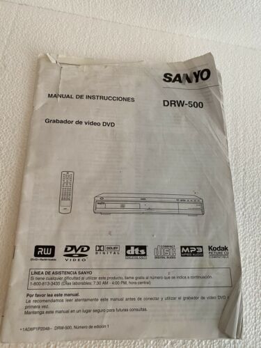 Sanyo DRW 500 manual - $29.69