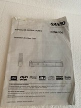 Sanyo DRW 500 manual - £23.36 GBP