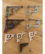 8 CAST IRON BRACKETS MERMAID NAUTICAL WALL MOUNTED PLANT HOOKS PORCH **C... - $29.99