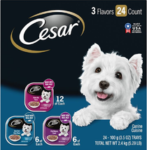 Cesar 10224547 Small Breed Adult Wet Dog Food, Beef Filets, 24-Pk (3.5 o... - £44.41 GBP