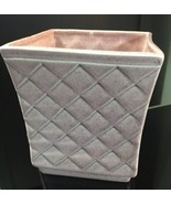 Vintage Red Wing Pottery 1577 Square USA Decorative Planter Vase Pink - $419.90 MXN
