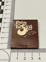 Vintage Matchbook Cover  Ruby Tuesday Restaurant Throughout The South gmg - £9.73 GBP