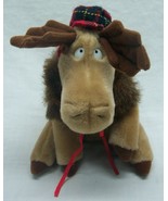 VINTAGE Carousel MOOSE W/ HAT 7&quot; Plush Stuffed Animal TOY 1983 - $27.77 CAD