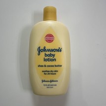(1) Johnson&#39;s Baby Lotion Shea &amp; Cocoa Butter 15 Fl Oz Yellow Bottle - £14.84 GBP