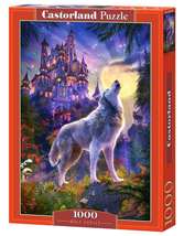1000 Piece Jigsaw Puzzle, Wolf Castle, Fantasy Puzzle, Castle at night, Adult Pu - £15.14 GBP