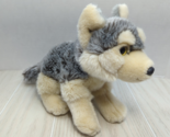 LAMO Look at me only Plush wolf gray beige tan cream w/ yellow eyes 2007 - $14.69