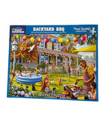 Backyard BBQ White Mountain 1000 Piece Puzzle Summer Pool Grill July 4th... - $20.35 CAD