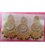 Kundan Jewelry Set Earrings Tikka High Quality Islamic Ramdan Valentines... - $27.79