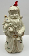 Formalities by Baum Bros White Porcelain Christmas Santa Clause Ornament 5&quot; Tall - £3.72 GBP