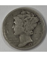 1921 10C Mercury Dime En Très Bon État, Complet Jantes &amp; 4-Digit Dattier - $1,985.97 MXN