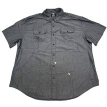 Ecko Unlimited Shirt Mens 3XL Gray Button Shirt Short Sleeve Solid Casual - £12.71 GBP