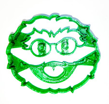 Oscar The Grouch Face Sesame Street Muppet Cookie Cutter 3D Printed USA PR2247 - $3.99