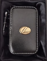 LEXUS  Gold Logo Car Remote Case Holder. Option of Black/Tan Colors + Gi... - $34.00