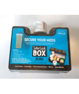 Portable SAFE LOCK BOX 4 DIGIT COMBO Secure -MEDICINE RX Case TRAVEL Bla... - $9.89