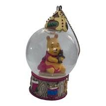 Vintage Disney Winnie The Pooh Christmas Mini Snowglobe Ornament - £7.87 GBP