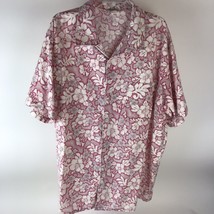 Vintage Cal Top Made in USA Button Front Hawaiian Aloha Shirt Size XL Fl... - $19.78
