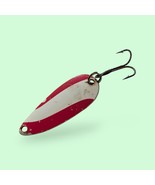 Vintage 2 Hook Red White Spoon Fishing Lure Eye Spinner Daredevil 1960s ... - €8,46 EUR