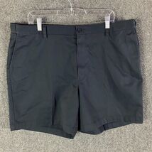 LL Bean Shorts Men&#39;s Size 40 Chino Navy Blue Comfort Waist 100% Cotton A... - $26.51 CAD