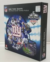 N) New York NFL Football Giants 500 Piece Helmet Shaped Puzzle Masterpieces - $29.69