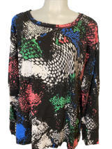 Seed to Style Multicolor Long Sleeve Crew Neck T Shirt, Women&#39;s Size XL - $9.49