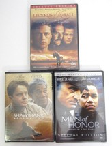 Lot 3 New DVD&#39;s The Shawshank Redemption Men of Honor Legends of the Fall - £9.49 GBP
