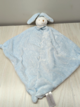 Angel Dear plush blue white head bunny rabbit baby Security Blanket Lovey knots - £14.01 GBP