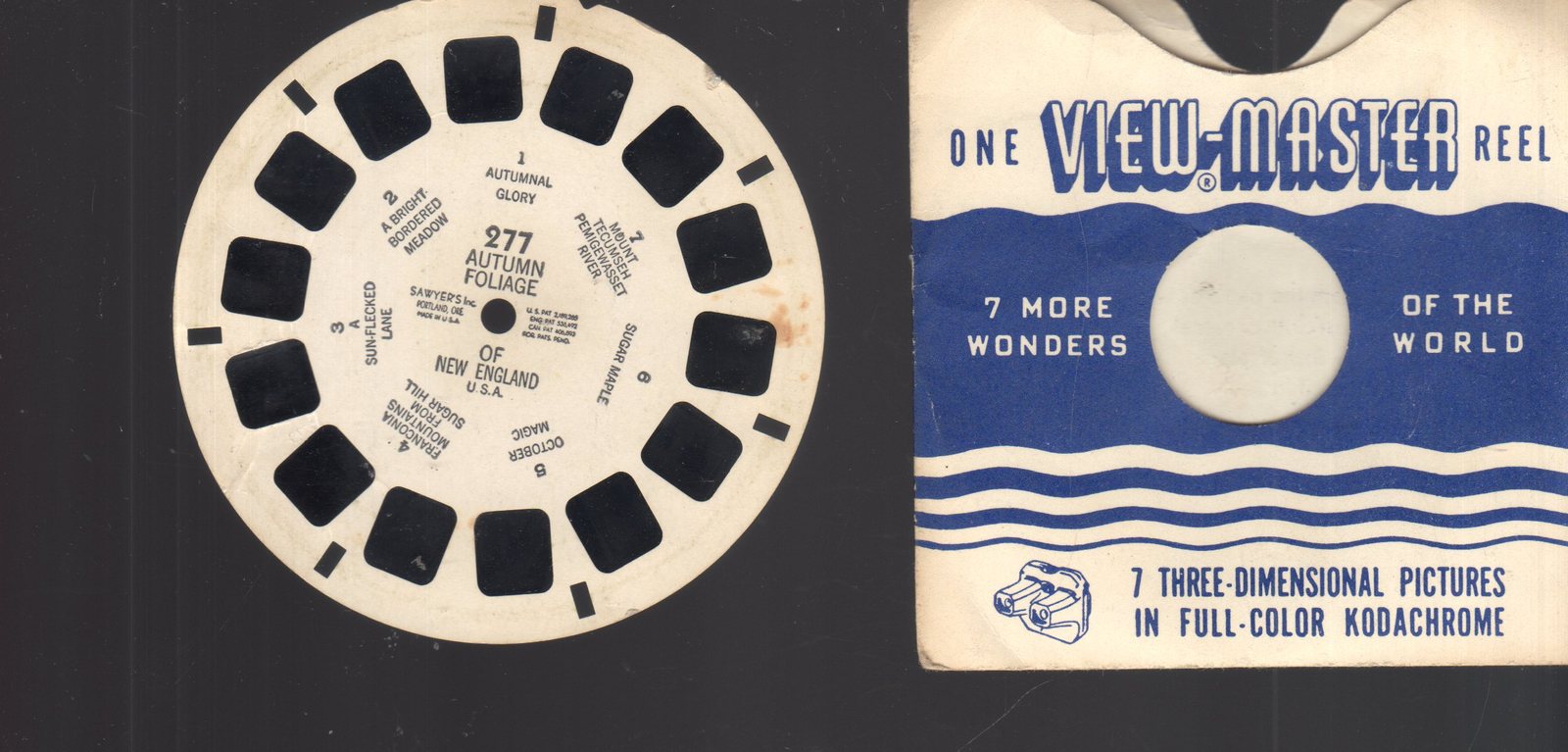 View-Master Reel # 277 Autumn Foliage of New England USA viewmaster - $3.50
