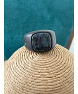 David Yurman Black Titanium Men&#39;s Pietersite Signet Ring Size 13.5 - $1,098.79 CAD