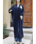 Opent-Front Long Robe by Athleta (Modal Full Length Robe), S/M, black co... - £61.79 GBP
