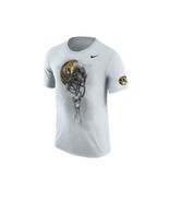 Nike Men&#39;s Missouri Tigers Triblend Helmet T-shirt White Medium Mizzou - £19.76 GBP