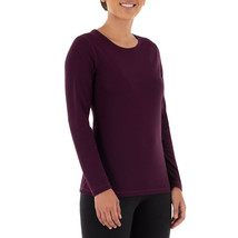 Athletic Works Ladies Womens Core Long Sleeve T-Shirt Purple Oxford Size 2XL - £19.97 GBP