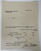 Joe (Jerry) Dahlke Signed Autographed Vintage 1957 Contract - COA/HOLO - £15.67 GBP