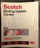 Scotch Binding System Covers 786-2 Blue, 25 Covers 9 1/8 in x 11 3/8 in - $140.03 MXN