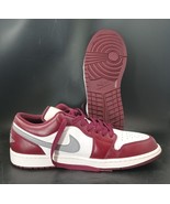 Nike Air Jordan 1 Low Size 11.5 Cherrywood Red Burg White Leather 553558... - $103.15 CAD