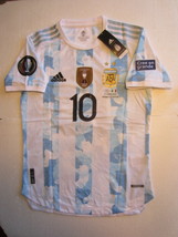 Lionel Messi Argentina 2022 Finalissima Match Slim Home Soccer Jersey 2021-2022 - £103.91 GBP