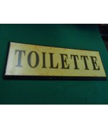 Great Collectible Wall SIGN.................TOILETTE...........FREE POST... - £10.79 GBP