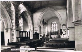 Postcard RPPC Interior Stoke Poges Church Slough - $2.96