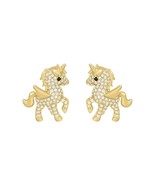 Gold Unicorn Stud Earrings for Women Girls - €8,67 EUR