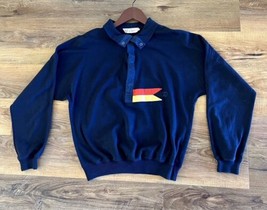 Vintage  1980s GUCCI Pullover Sweatshirt Navy, Made In ITALY Size: Medium EUC - £175.17 GBP