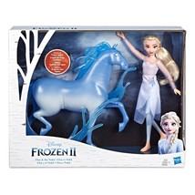 Disney Frozen 2 Elsa Doll &amp; The Nokk Horse Figure Playset by Hasbro NIB - £26.89 GBP