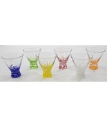 *AR) Dansk Vivacious Set of 6 Colorful Stemless Cocktail Glasses 5.5oz - £24.10 GBP