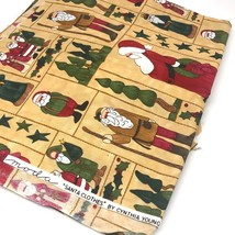 Vintage Moda Christmas Fabric Santa&#39;s Clothes Cynthia Young Hedgehog Productions - £19.05 GBP