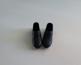 Vintage Ken Black Soft Plastic Shoes- Hong Kong - £11.18 GBP